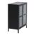 Sideboard Säkylä 84x64x35cm Schwarz [en.casa]