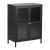Sideboard Säkylä 84x64x35cm Schwarz [en.casa]