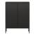 Sideboard Fauske mit Glastüren Schwarz [en.casa]