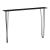 Masă consolă Kokemäki neagră 120x18x82 cm cu picioare Hairpin