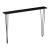 Masă consolă Kokemäki neagră 120x18x82 cm cu picioare Hairpin