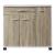 Comodă tip sideboard Bobeck 72x80x28 cm, alb cu aspect stejar
