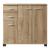 Sideboard Crimla 76x80x28cm Eiche [en.casa]