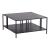 Couchtisch Kumlinge 40x80x80 cm Schwarz [en.casa]