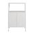 Dulap metalic de birou Hailuoto 70x40x110 cm, gri deschis