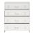 Metallkommode mit 4 Schubladen Hämeenlinna 80x40x92 cm Weiß [en.casa]