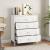Metallkommode mit 4 Schubladen Hämeenlinna 80x40x92 cm Weiß [en.casa]