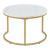 Couchtisch Christchurch 2er Set Marmoroptik, Weiß/Gold [en.casa]