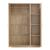 Dulap pentru haine Bodolz, 3 uși, 4 rafturi, stejar Sonoma, 176x120x52 cm