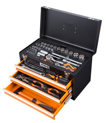 Set de scule complet cu unitati de depozitare a sculelor, pentru utilizare in atelier sau garaj, 4 tavi, 86 bucati