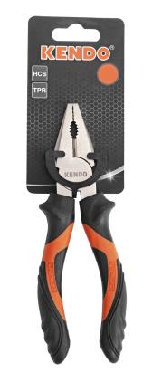 Clește combinat 200 mm Kendo din oțel C55, cu mâner ergonomic