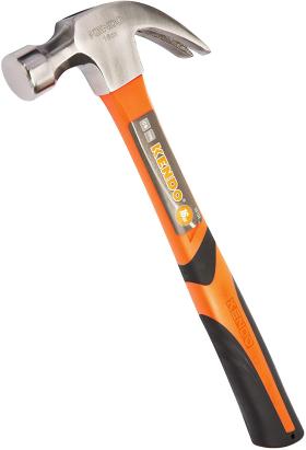 Ciocan dulgher 450 g cu gheara si maner din fibra de sticla Kendo