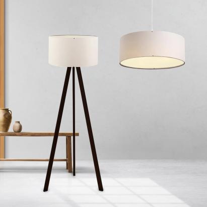 Lampen-Set Scunthorpe Cremeweiß [lux.pro]