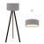 Lampen-Set Scunthorpe Grau [lux.pro]