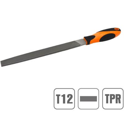 Pilă plată 200 mm Kendo, rugozitate nr. 2, mâner ergonomic TPR