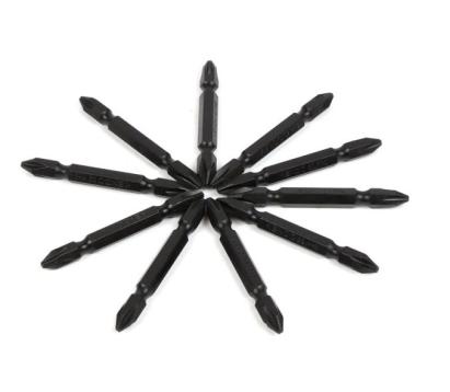 Set 10 biti surubelnita PH2 65 mm, otel S2, finisaj negru, Kendo