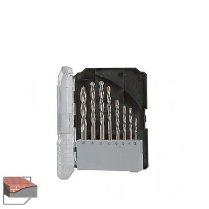 Set 8 burghie pentru zidarie 3-10 mm cu varf din carbura Kendo