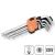 Set chei hexagonale L cu bila din otel CRV, 9 piese, 1.5-10 mm