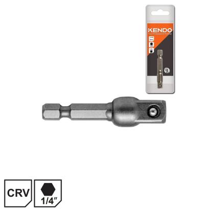 Adaptor hexagonal magnetic 1/4, 50 mm, otel CR-V, cu bila