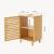 Waschbeckenunterschrank Iveland 60x40x30cm Bambus [en.casa]