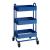 Küchenrollwagen Pyhäntä mit 3 Ebenen Blau [en.casa]