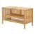 Waschbeckenunterschrank Hvaler 60x100x45cm Bambus [en.casa]
