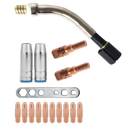 Set consumabile pentru pistolet MIG MAG 25AK, 16 piese, compatibil MB 25