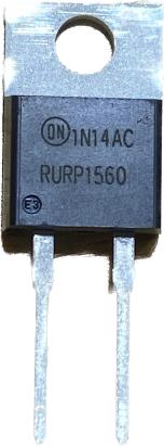 Diodă rapidă 15A 600V RURP1560 TO-220AC pentru aparate de sudură