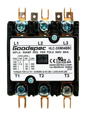 Contactor 3 poli 40A 380-400V pentru aeroterme industriale trifazate