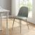 Set 2 scaune dining Kangasala verde gri, tapițate, stil modern