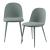 Set 2 scaune dining Kangasala verde gri, tapițate, stil modern