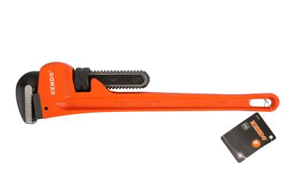 Cheie pentru țevi 450 mm Kendo, cu falci Cr-Mo și mâner din fontă