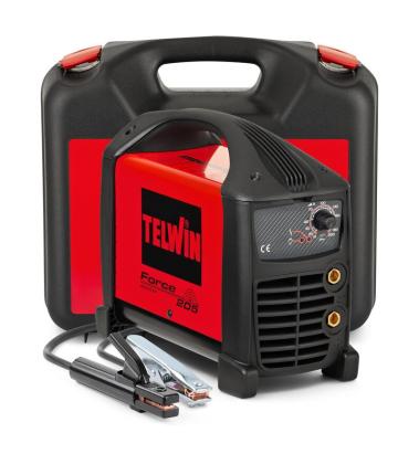 Invertor sudură MMA Telwin Force 205, 200A, DC, cu accesorii și valiză