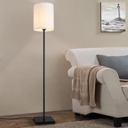 Lampadar Solna alb-negru 158 cm, design elegant pentru living