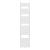 Calorifer portprosop baie Voss alb 180x40 cm, 801 W, otel