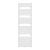 Calorifer portprosop baie Voss alb 160x50 cm, 17 lamele