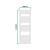 Calorifer portprosop baie Voss alb 120x40 cm, 12 lamele