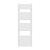 Calorifer portprosop baie Voss alb 120x40 cm, 12 lamele