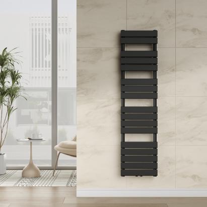 Calorifer portprosop baie Voss negru 160x40 cm, 720 W, otel