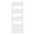 Calorifer portprosop baie Voss 140x50 cm, alb, 570 W