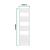 Calorifer portprosop baie Voss 140x40 cm alb, otel, 485 W