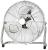 Ventilator de podea metalic ZEFIR 3P, 100W, 45 cm, 3 viteze