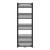 Calorifer portprosop baie Voss 140x50 cm, negru, 570 W