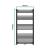 Calorifer portprosop baie Voss 120x60 cm, negru, otel