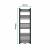 Calorifer portprosop baie Voss 120x40 cm negru, montaj pe perete