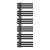 Calorifer portprosop baie Slidre 140x50 cm, negru, 660 W