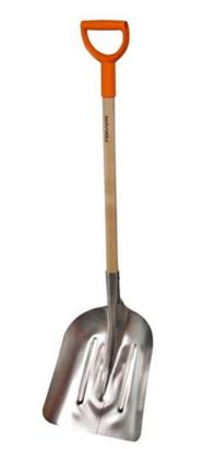 Lopata Fiskars pentru zapada si cereale, lama aluminiu, coada lemn