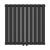 Calorifer tubular Nore negru 60x60 cm, dublu strat, 800W