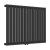 Calorifer design Nore negru 60x90 cm, 653W, montaj pe perete