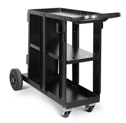 Carucior de transport pentru aparat de sudura TELWIN cu roti si rafturi